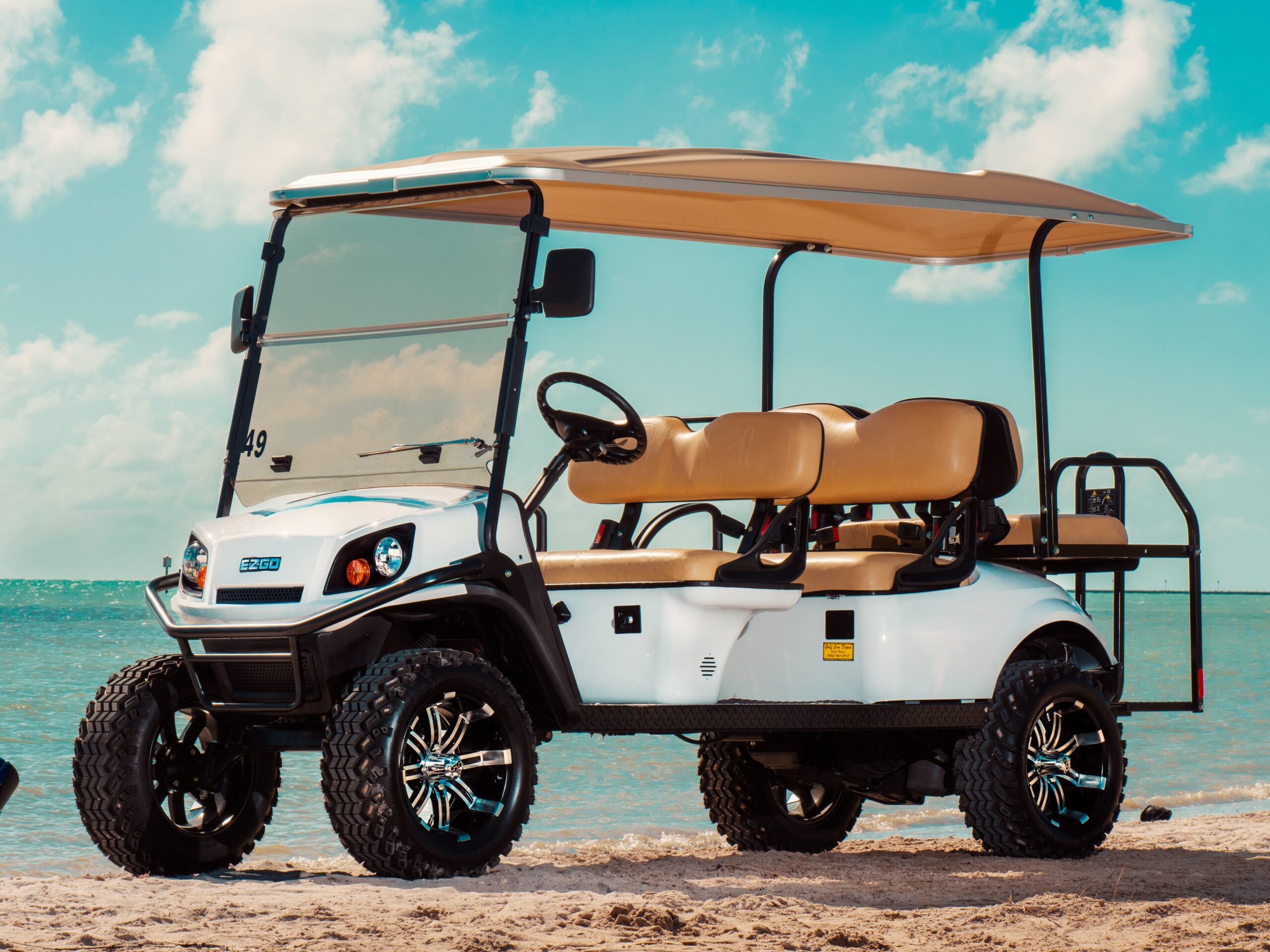 Key West 6 Seater EZGO Golf Cart Rental 2023 | Cool Key West