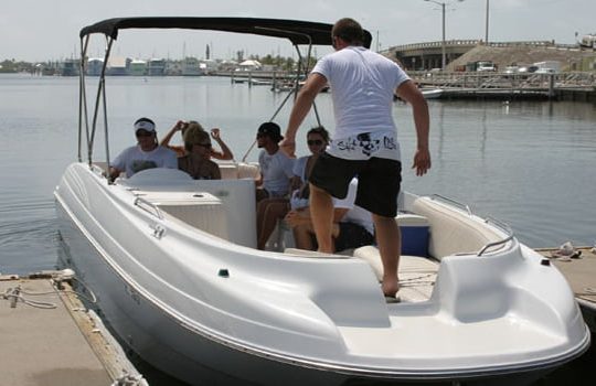 Key West 26′ Deck Boat Rental